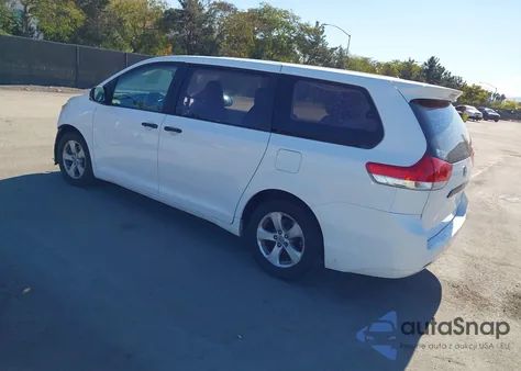 2011 Toyota Sienna Base V6 from USA, damaged, VIN 5TDZK3DC5BS044504